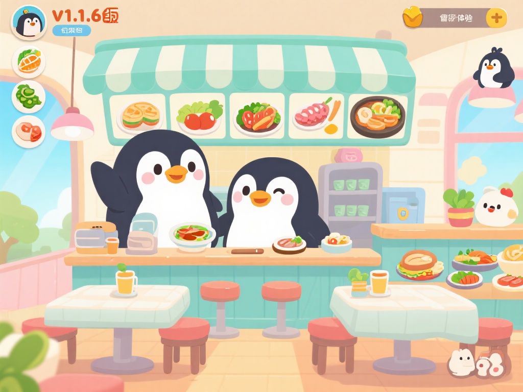 清新萌趣设计&nbsp;打造独特经营体验
企鹅餐